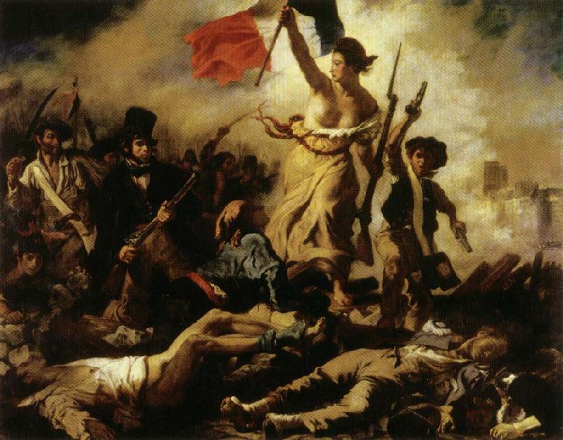 Eugene Delacroix Liberty Leading the People,july 28,1830 Sweden oil painting art